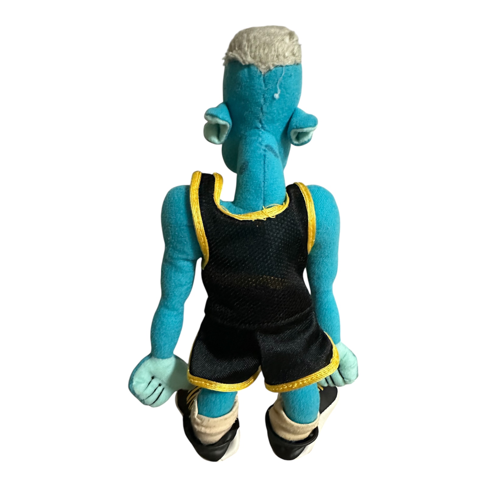 Peluche de Blanko visto de espaldas